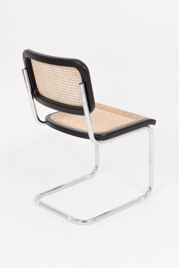Cesca Breuer Chair Black – Rattan With Solid Chrome Frame