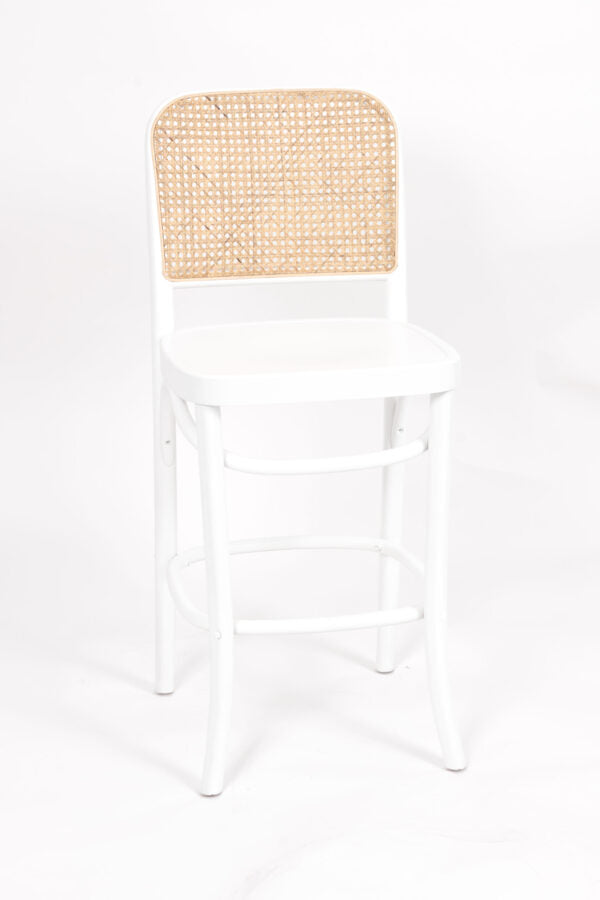 Replica Hoffman Stool Rattan – White