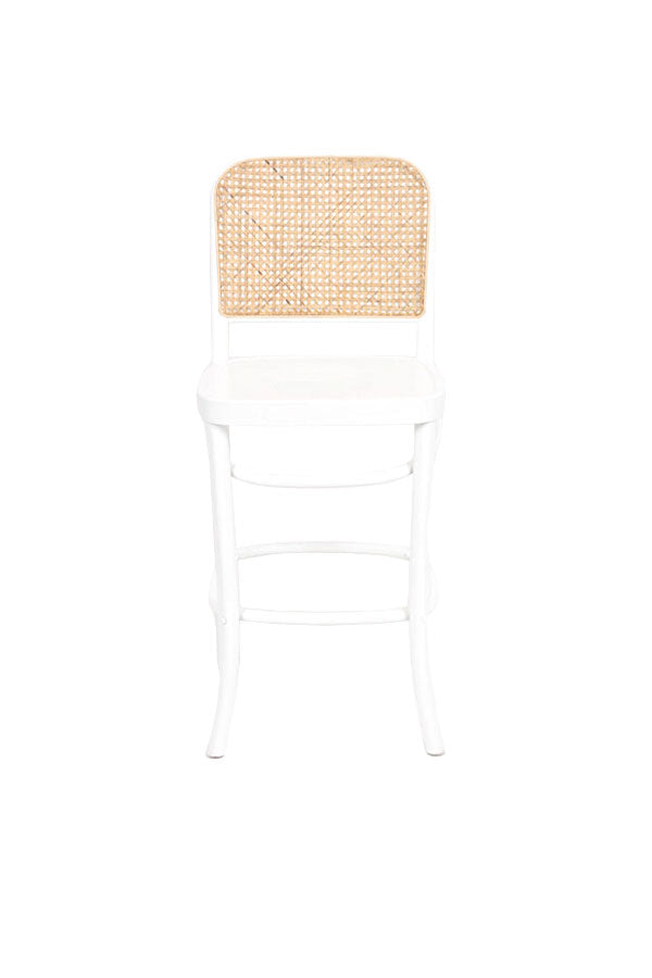 Replica Hoffman Stool Rattan – White